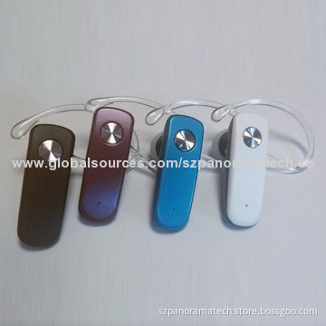 Mono Bluetooth Headset, Support for All Phones, Various Colors, ISSC Chipset with Long Warranty